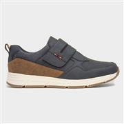 Relife Stephen Mens Navy Easy Fasten Shoe (Click For Details)