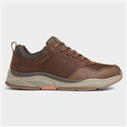 Skechers Benago Hombre Mens Brown Leather Shoe (Click For Details)