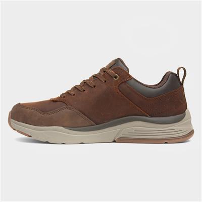 Benago Hombre Mens Brown Leather Shoe