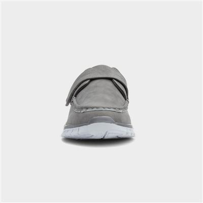 Greg Mens Grey Easy Fasten Shoe