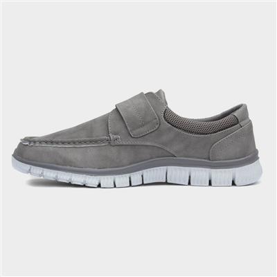 Greg Mens Grey Easy Fasten Shoe