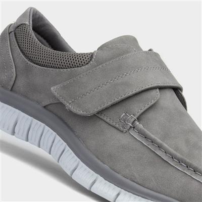 Greg Mens Grey Easy Fasten Shoe
