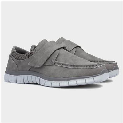 Greg Mens Grey Easy Fasten Shoe