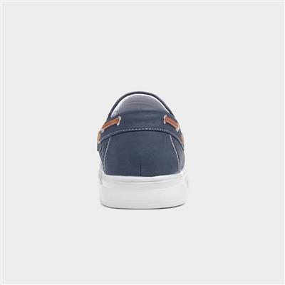 Declan Mens Navy Boat Shoe