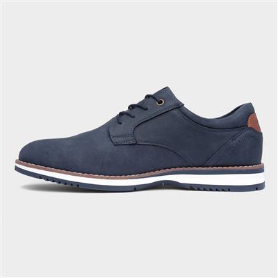 Alfie Mens Navy Lace Up Wide Fit Shoe