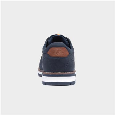 Alfie Mens Navy Lace Up Wide Fit Shoe