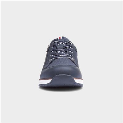 Casey Mens Navy and Brown Casual Shoes