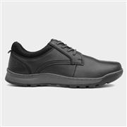 Hush Puppies Olson Mens Black Leather Lace Up Shoe (Click For Details)