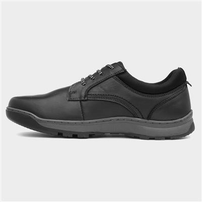 Olson Mens Black Leather Lace Up Shoe