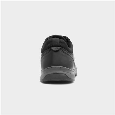 Olson Mens Black Leather Lace Up Shoe