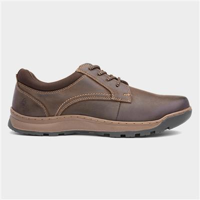 Olson Mens Brown Leather Lace Up Shoe