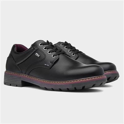 Dave Mens Black Lace Up Shoe