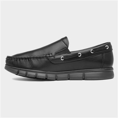 Declan Black Slip On Shoe