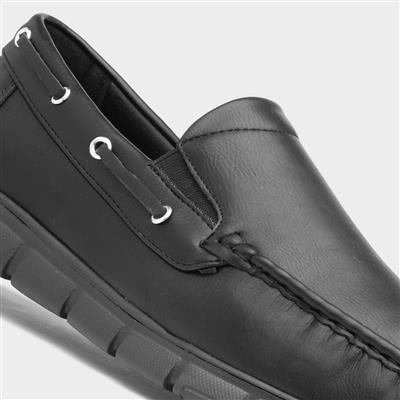 Declan Black Slip On Shoe
