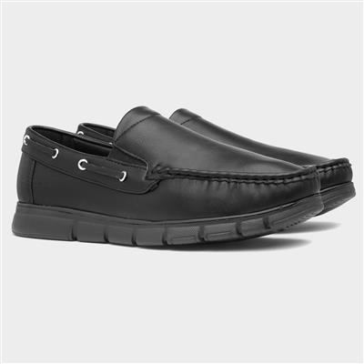 Declan Black Slip On Shoe
