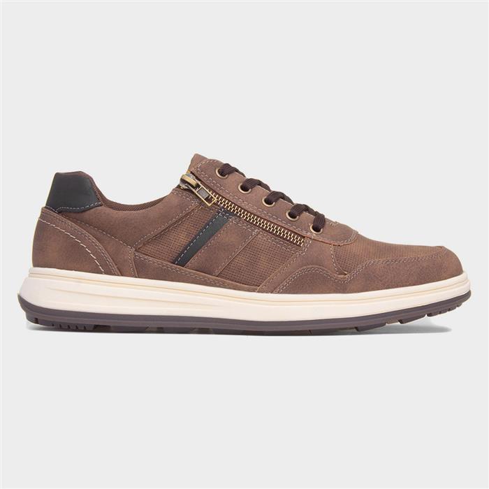 Gabriel Mens Brown Lace Up Casual Shoe