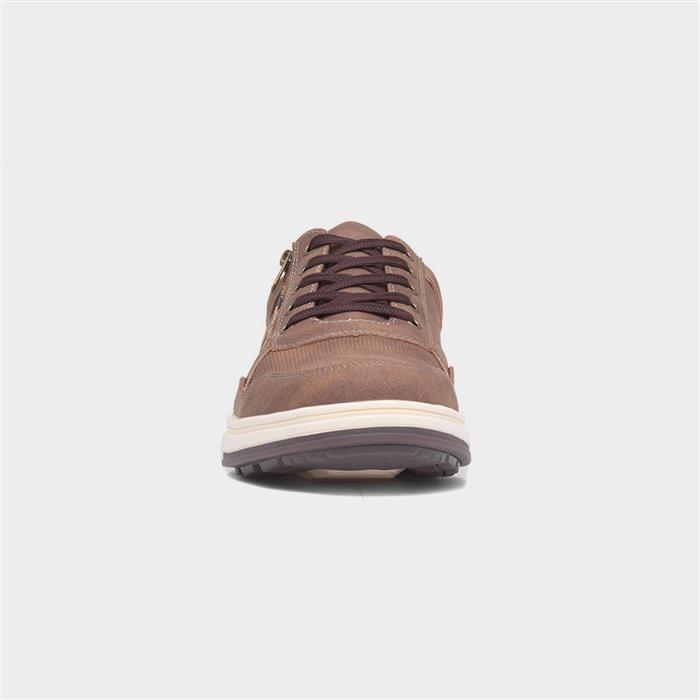 Gabriel Mens Brown Lace Up Casual Shoe