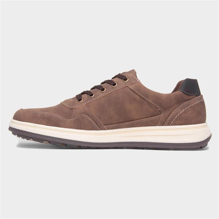 Gabriel Mens Brown Lace Up Casual Shoe