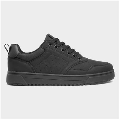 Foden Mens Black Lace Up Trainers