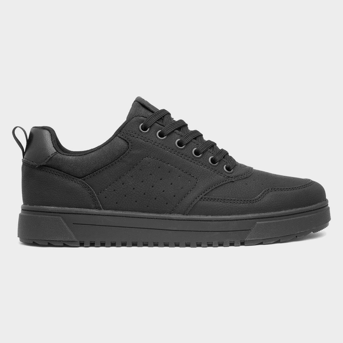 Foden Men's Black Lace Up Trainer