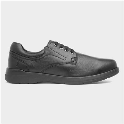 Marco Mens Black Lace Up Leather Shoe