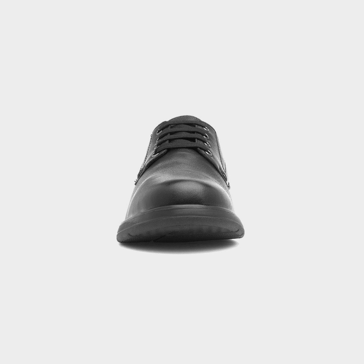 Hush Puppies 黒 24.0 EE Hush Puppies Marco Mens Black Lace Up Leather Shoe-52048