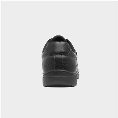 Richard Mens Black Easy Fasten Shoe