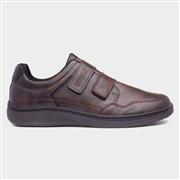 Comfy Steps Richard Mens Brown Easy Fasten Shoe (Click For Details)