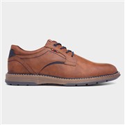 Relife Mikey Mens Tan Lace Up Wide Fit Shoes (Click For Details)