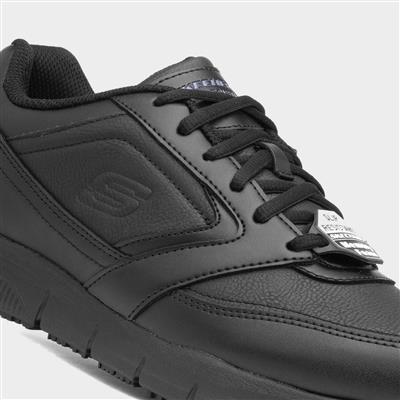 Relaxed Fit Mens Black Shoes