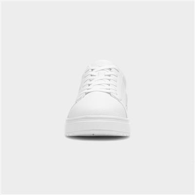 Maguire Mens White Lace Up Trainer