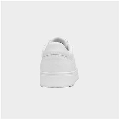 Maguire Mens White Lace Up Trainer