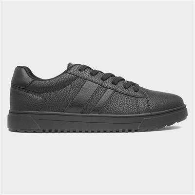 Maguire Mens Black Lace Up Trainer