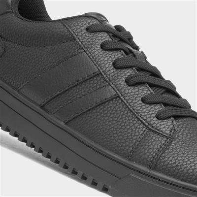 Maguire Mens Black Lace Up Trainer