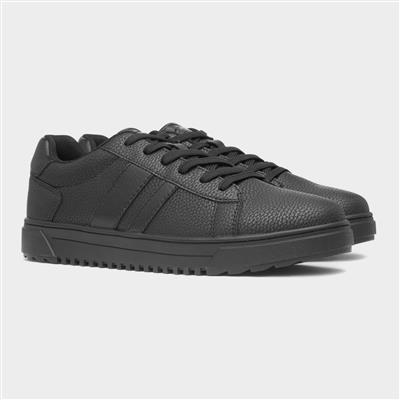 Maguire Mens Black Lace Up Trainer