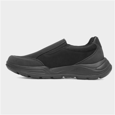 Nunez Mens Black Slip On Shoe