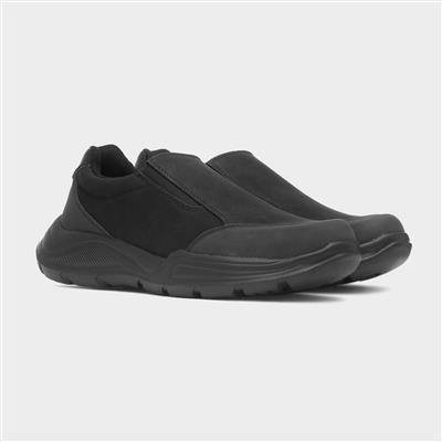 Nunez Mens Black Slip On Shoe
