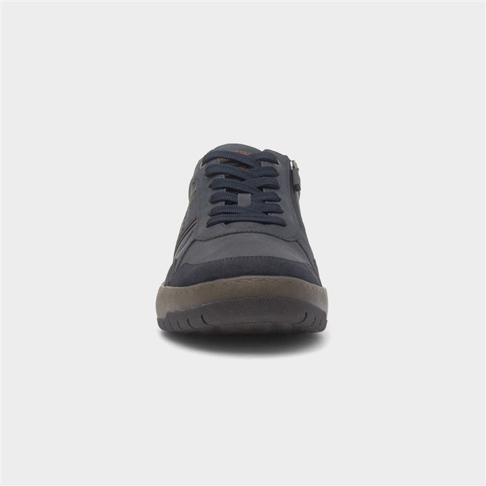 Matt Mens Navy Wide Fit Casual Shoe