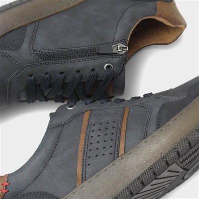 Matt Mens Navy Wider Fit Casual Shoe