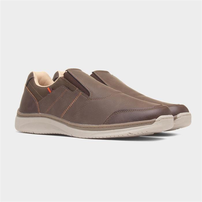 Roland Mens Brown Casual Shoe