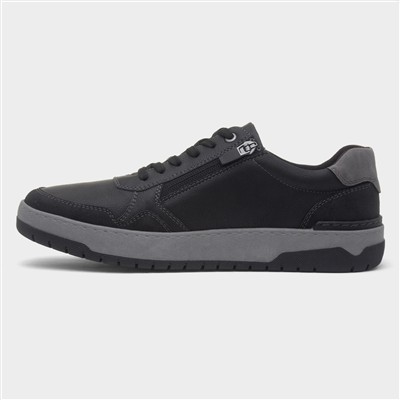 Matt Mens Black Wider Fit Casual Shoe