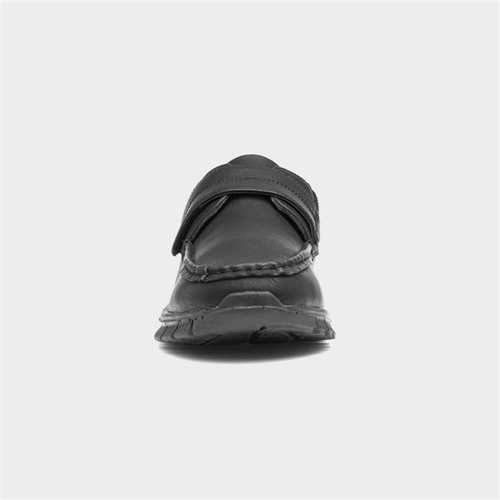 Greg Mens Black Easy Fasten Shoe