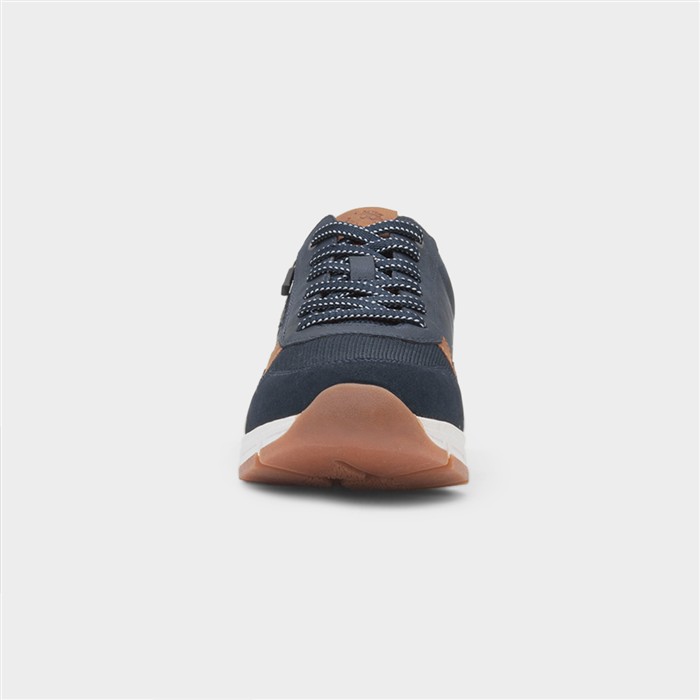 Terry Mens Navy Lace Up Wide Fit Shoe