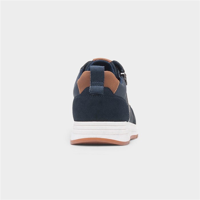 Terry Mens Navy Lace Up Wide Fit Shoe