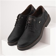Relife John Mens Black Lace Up Wide Fit Shoe (Click For Details)