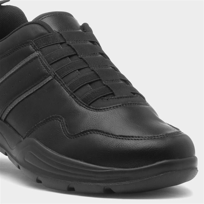 Raymond Mens Black Casual Shoe