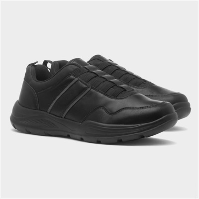 Raymond Mens Black Casual Shoe