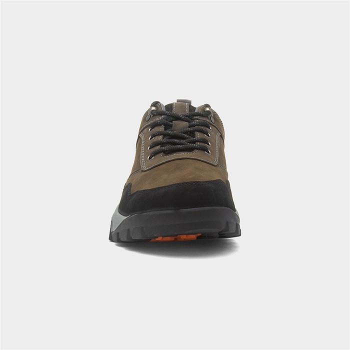Trek Mens Grey Lace Up Suede Shoe