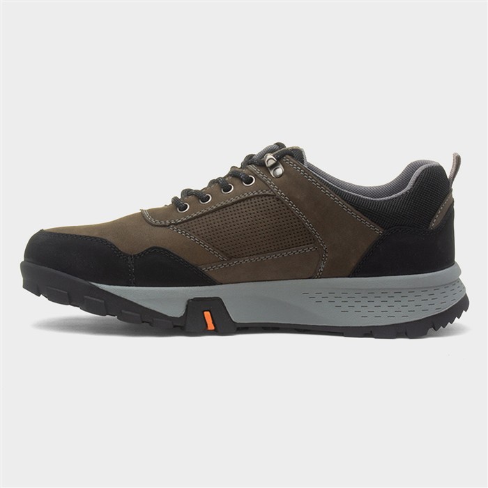 Trek Mens Grey Lace Up Suede Shoe
