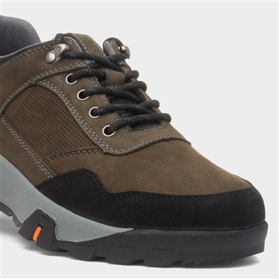 Trek Mens Grey Lace Up Suede Shoe
